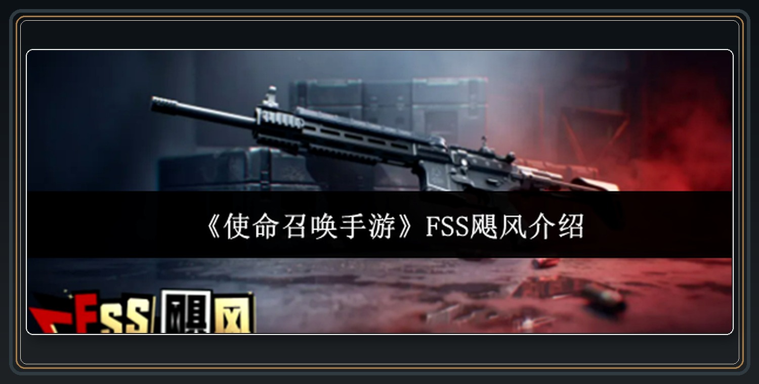 使命召唤手游游戏FSS飓风介绍配图 01